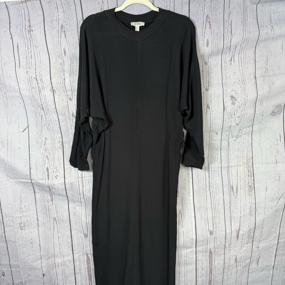 COS Maxi Dress Size 6 Batwing Tight on hips slouchy bust, back slit